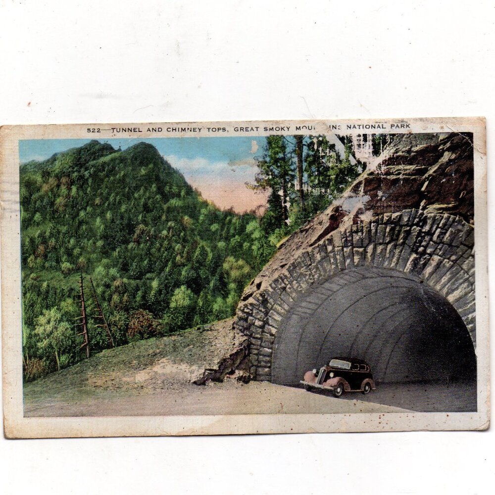 Vintage Used 1940s Postcard - Great Smoky Mountains National Park